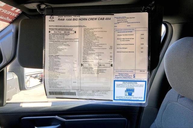 2026 Ram 1500 Big Horn Crew Cab 4x4 5'7" Box