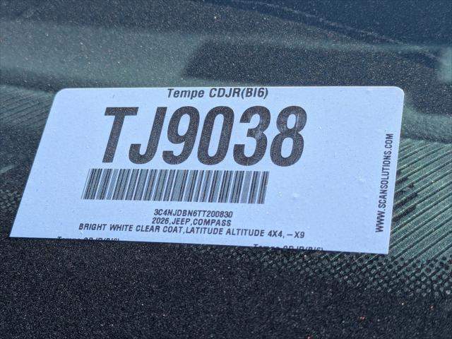2026 Jeep Compass Latitude Altitude