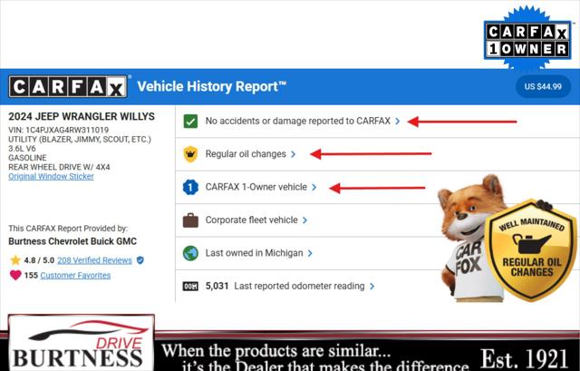 2024 Jeep Wrangler 2-Door Willys 4x4 2024 Jeep Wrangler 2-Door Willys 4x4