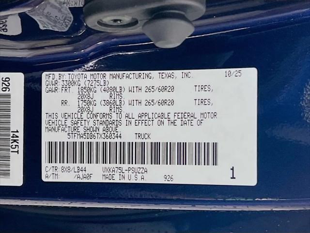 2026 Toyota Tundra 1794 Edition CrewMax 5.5' Bed