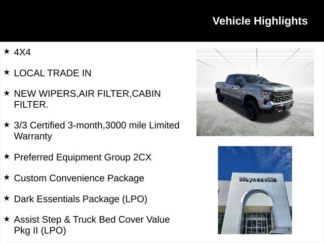 2025 Chevrolet Silverado 1500 4WD Crew Cab Standard Bed Custom Trail Boss 2025 Chevrolet Silverado 1500 4WD Crew Cab Standard Bed Custom Trail Boss