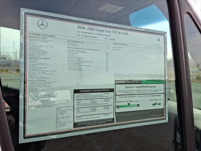 2026 Mercedes-Benz Sprinter 2500 High Roof 4-Cyl Diesel
