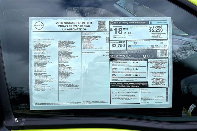 2026 Nissan Frontier Crew Cab PRO-4X 4x4