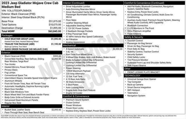2023 Jeep Gladiator Mojave 4x4