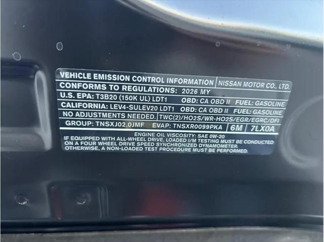 2026 Nissan Kicks SV