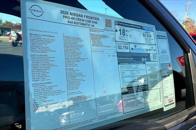 2026 Nissan Frontier Crew Cab PRO-4X 4x4