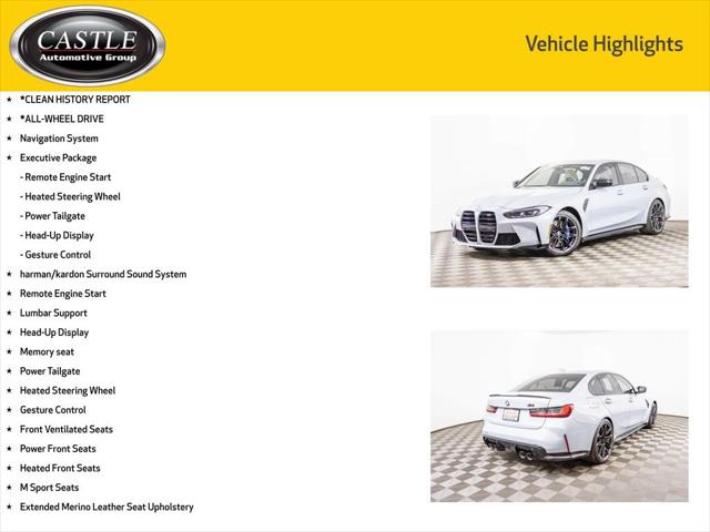 2022 BMW M3 Competition xDrive Sedan 2022 BMW M3 Competition xDrive Sedan