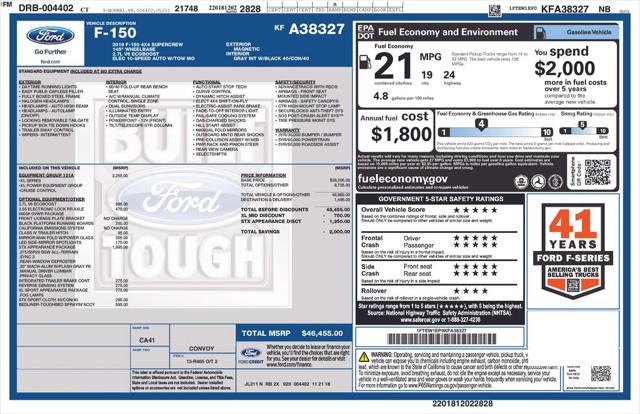 2019 Ford F-150 XL 2019 Ford F-150 XL