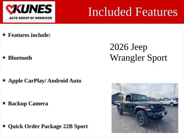 2026 Jeep Wrangler WRANGLER 4-DOOR SPORT