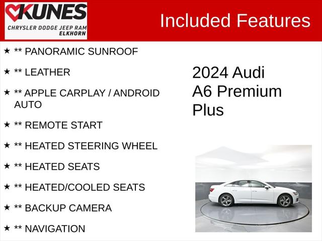 2024 Audi A6 Sedan Premium Plus 45 TFSI quattro S tronic 2024 Audi A6 Sedan Premium Plus 45 TFSI quattro S tronic