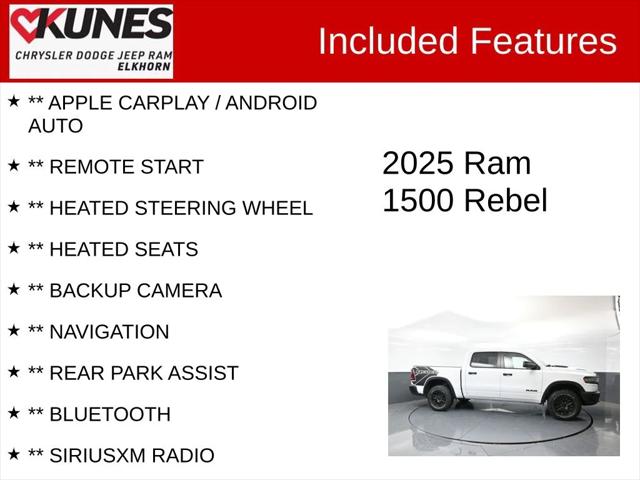 2025 RAM 1500 Rebel Crew Cab 4x4 57 Box 2025 RAM 1500 Rebel Crew Cab 4x4 57 Box
