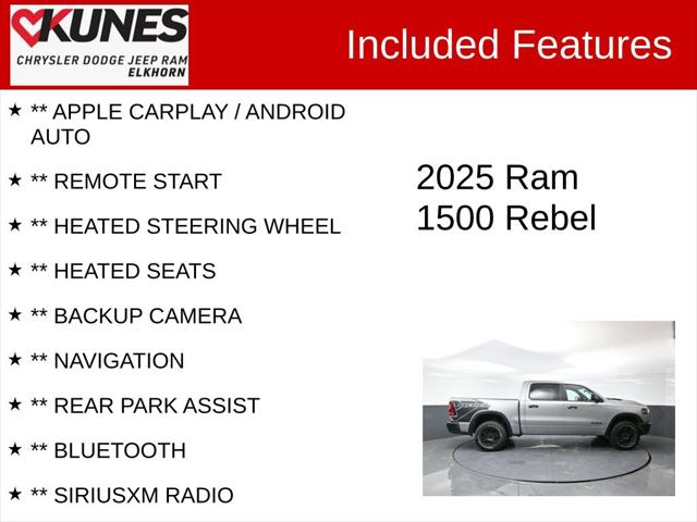 2025 RAM 1500 Rebel Crew Cab 4x4 57 Box 2025 RAM 1500 Rebel Crew Cab 4x4 57 Box