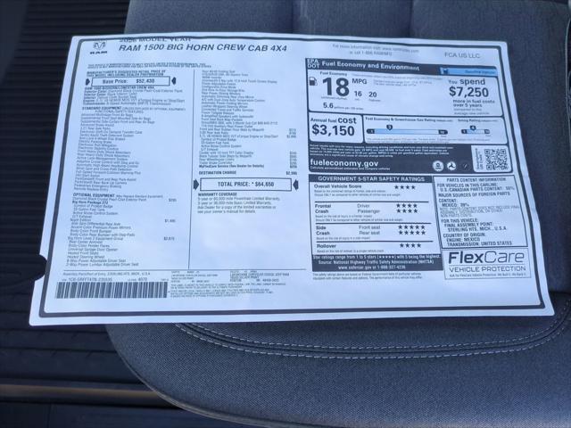 2026 Ram 1500 Big Horn Crew Cab 4x4 5'7" Box