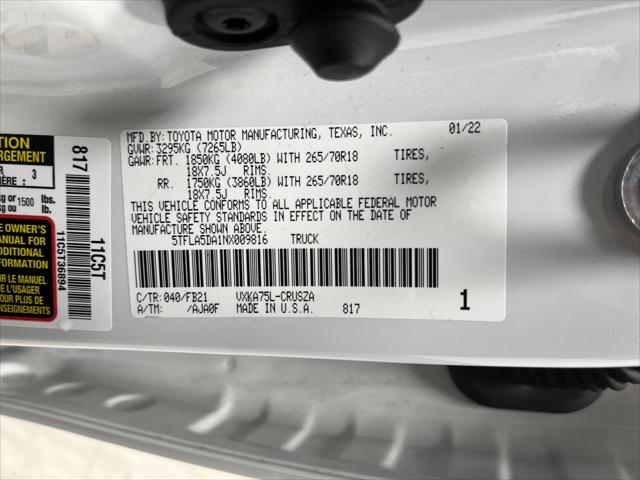 2022 Toyota Tundra SR5
