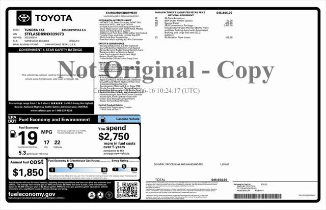 2022 Toyota Tundra SR5 2022 Toyota Tundra SR5
