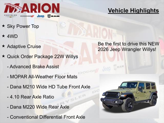 2026 Jeep Wrangler 4-Door Willys 4x4