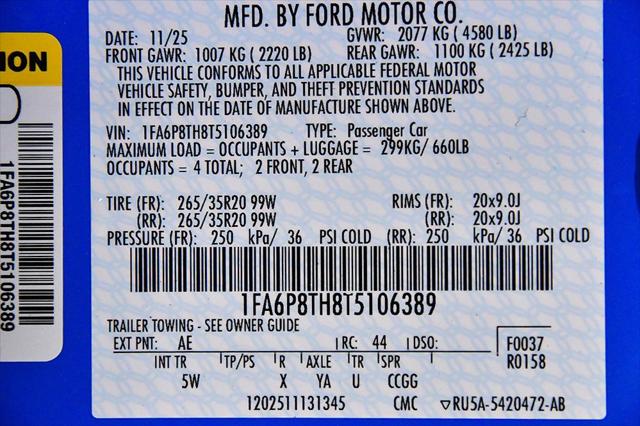 2026 Ford Mustang EcoBoost Premium Fastback