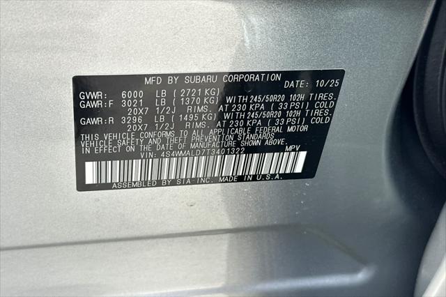 2026 Subaru Ascent Onyx Edition Touring 7-Passenger