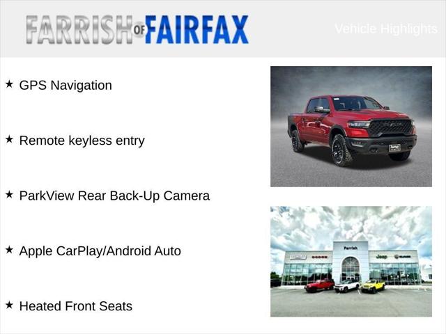 2026 RAM 1500 RAM 1500 REBEL CREW CAB 4X4 57 BOX