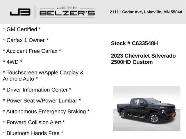 2023 Chevrolet Silverado 2500HD 4WD Crew Cab Standard Bed Custom