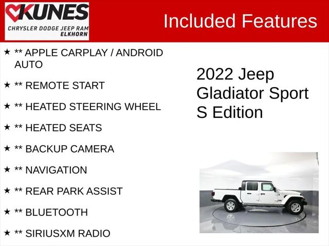 2022 Jeep Gladiator Sport S 4x4 2022 Jeep Gladiator Sport S 4x4