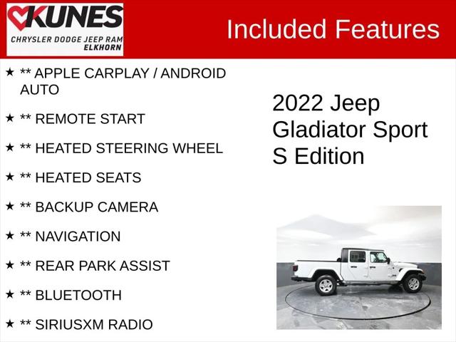 2022 Jeep Gladiator Sport S 4x4 2022 Jeep Gladiator Sport S 4x4
