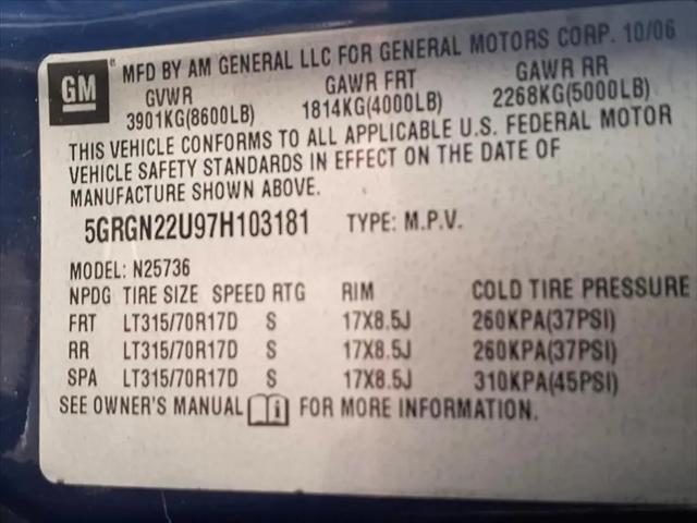 2007 HUMMER H2 SUT