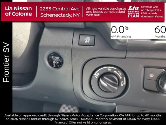 2026 Nissan Frontier Crew Cab SV 4x4