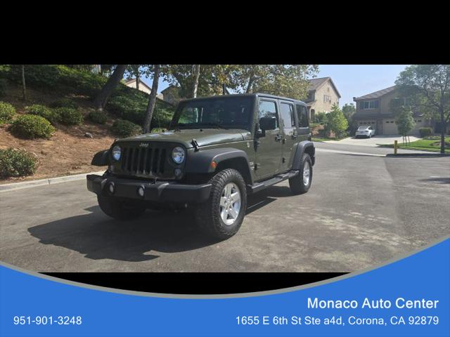 2016 Jeep Wrangler Unlimited Sport for sale in Corona, CA