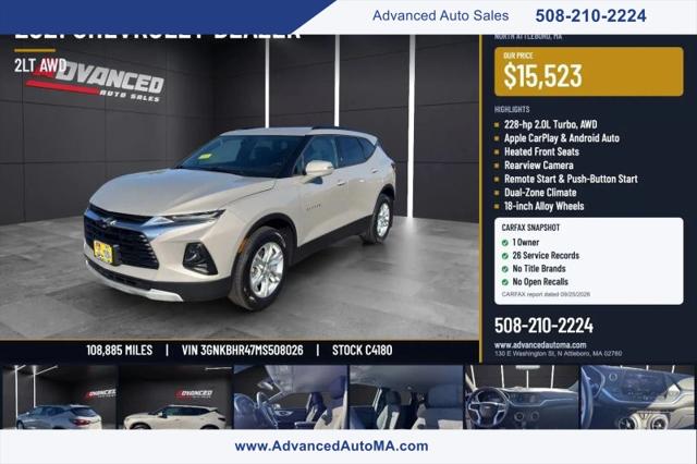 2021 Chevrolet Blazer AWD 2LT for sale in North Attleboro, MA