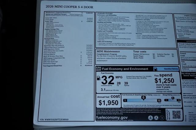 2026 MINI Hardtop Cooper S