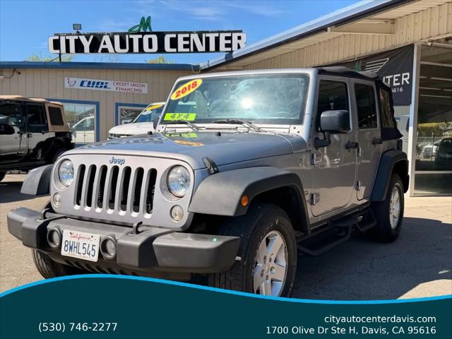 2018 Jeep Wrangler JK Unlimited Sport S 4x4 for sale in Davis, CA