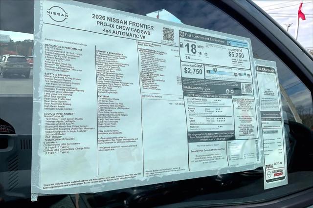 2026 Nissan Frontier Crew Cab PRO-4X 4x4