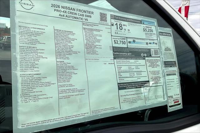 2026 Nissan Frontier Crew Cab PRO-4X 4x4