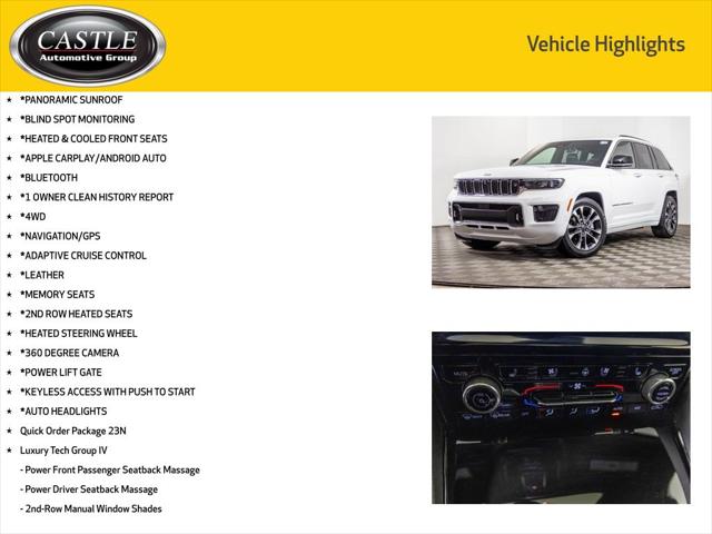 2023 Jeep Grand Cherokee Overland 4x4 2023 Jeep Grand Cherokee Overland 4x4