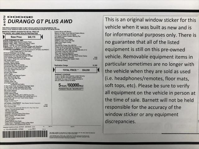 2024 Dodge Durango GT Plus AWD