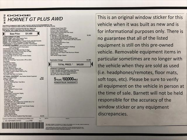 2024 Dodge Hornet GT Plus AWD
