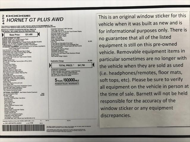 2024 Dodge Hornet GT Plus AWD