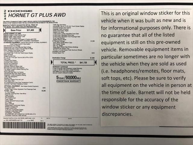 2024 Dodge Hornet GT Plus AWD