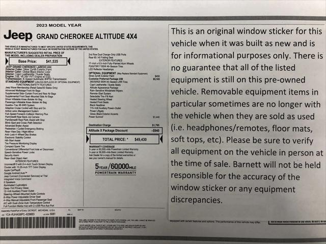 2023 Jeep Grand Cherokee Altitude 4x4