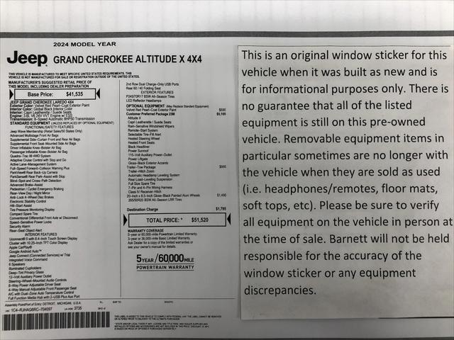 2024 Jeep Grand Cherokee Altitude X 4x4