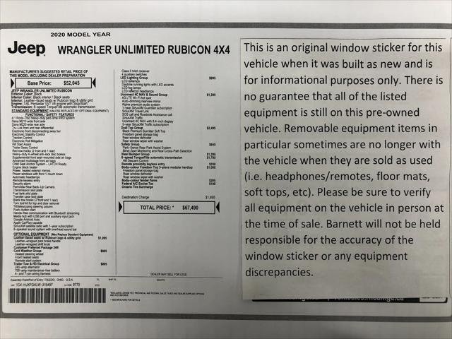2020 Jeep Wrangler Unlimited Rubicon