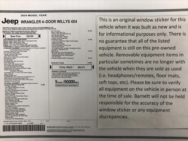 2024 Jeep Wrangler 4-Door Willys 4x4