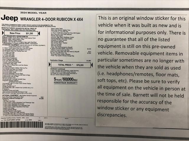 2024 Jeep Wrangler 4-Door Recon 4x4