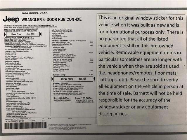 2024 Jeep Wrangler 4xe Rubicon 4xe