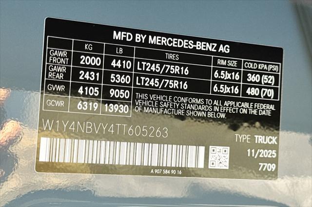 2026 Mercedes-Benz Sprinter 2500 Standard Roof 4-Cyl Diesel HO
