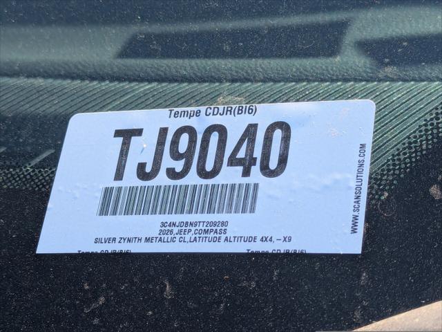 2026 Jeep Compass Latitude Altitude