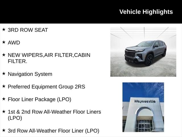 2025 Chevrolet Traverse AWD RS 2025 Chevrolet Traverse AWD RS