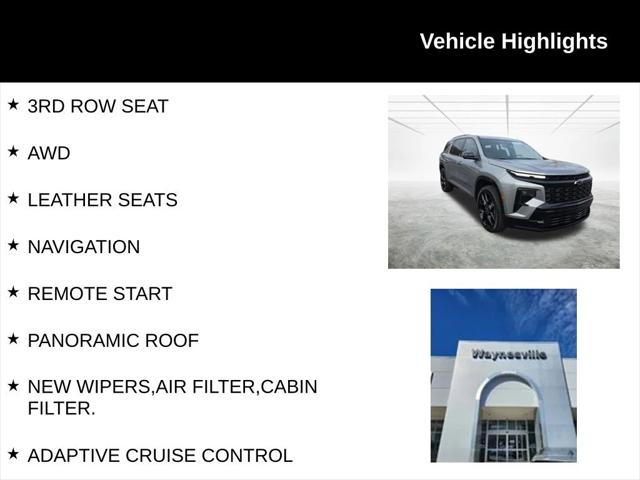 2025 Chevrolet Traverse AWD RS