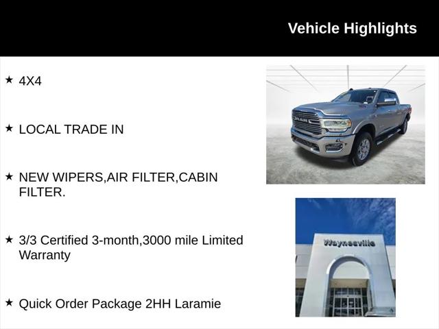 2020 RAM 2500 Laramie Crew Cab 4X4 64 Box 2020 RAM 2500 Laramie Crew Cab 4X4 64 Box